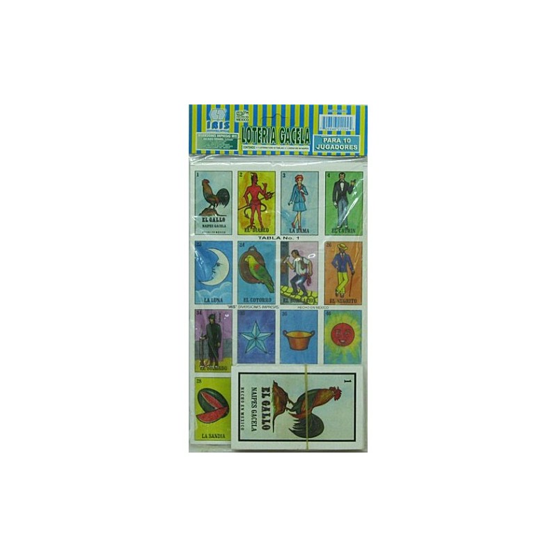 LOTERIA CLASICA C/10 TABLAS