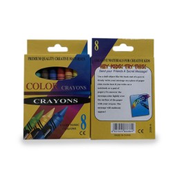 CRAYONES DELGADOS CON 8 PIEZAS