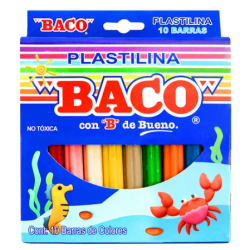 PLASTILINA BACO C/10...